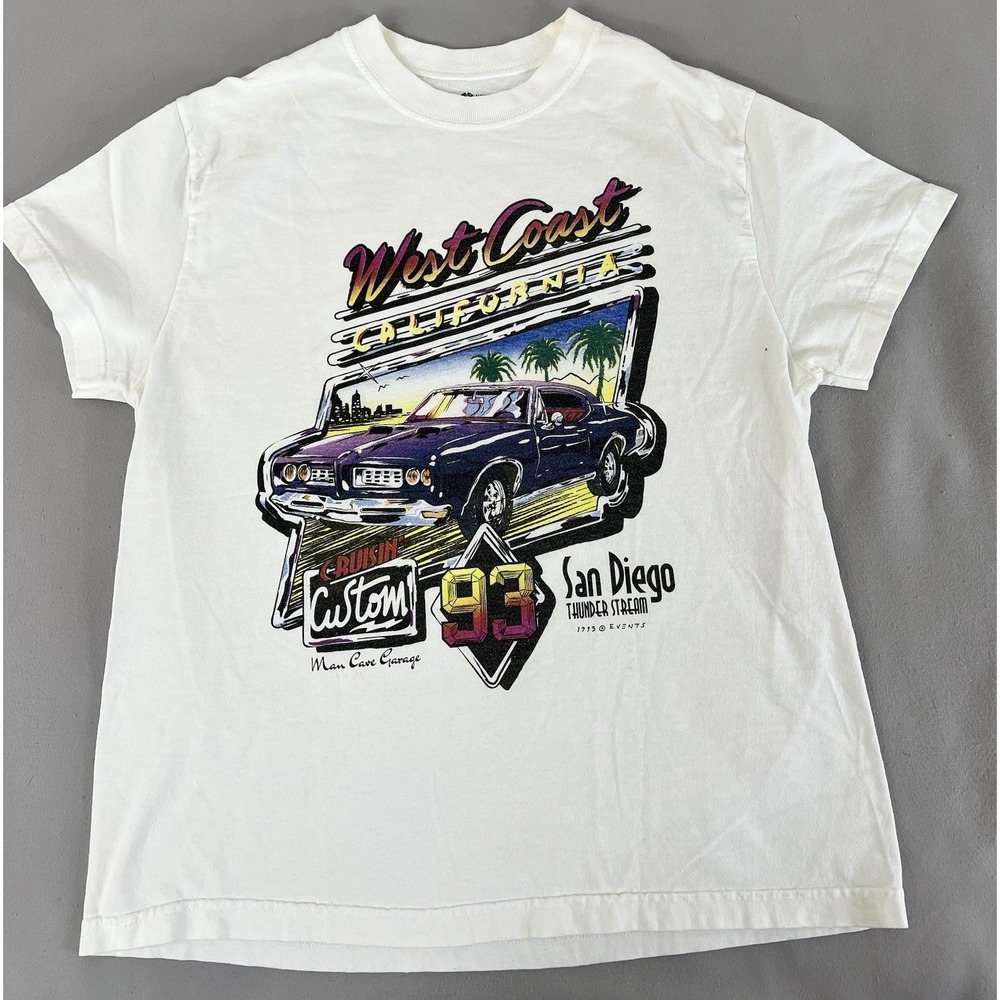 Women's Vintage 1993 John Galt West Coast San Diego T-shirt S/ M Y2K